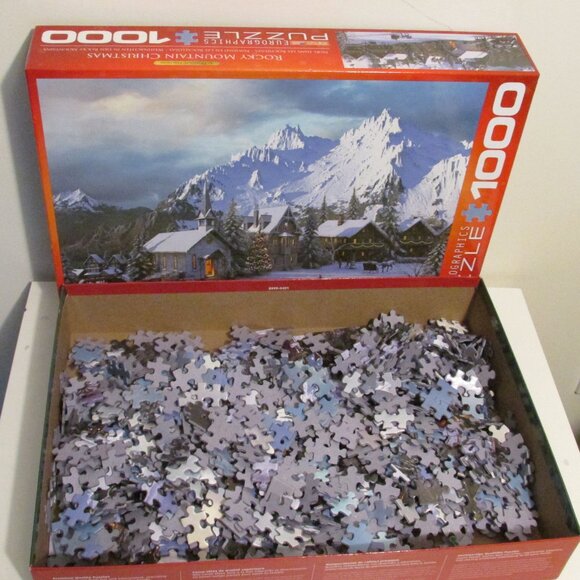 Eurographics Puzzle 1000 pieces, Rocky Mountain Christmas - Picture 3 of 5